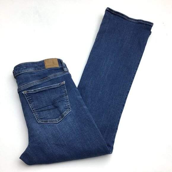 American Eagle Outfitters Jeans Stretch Kick Boot Size 8S length 30" - Picture 9 of 9